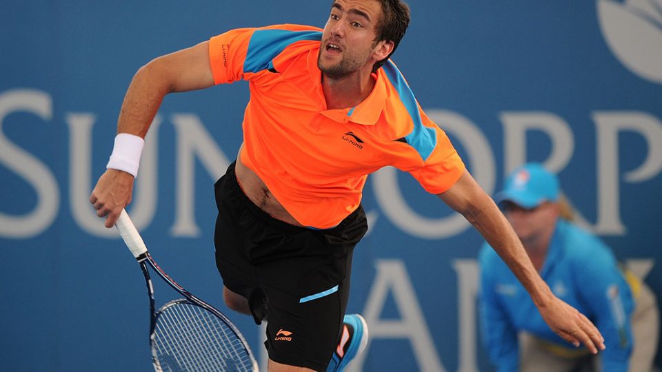 Marin Cilic, Brisbane International, 2014. GETTY IMAGES