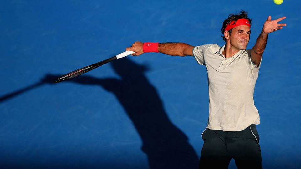 Roger Federer, Brisbane International, 2014. GETTY IMAGES