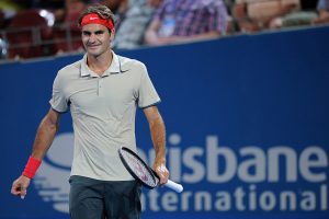 Roger Federer, Brisbane International, 2014. MATT ROBERTS