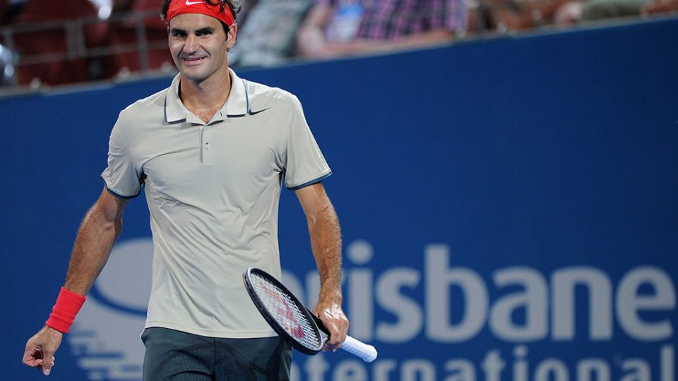 Roger Federer, Brisbane International, 2014. MATT ROBERTS