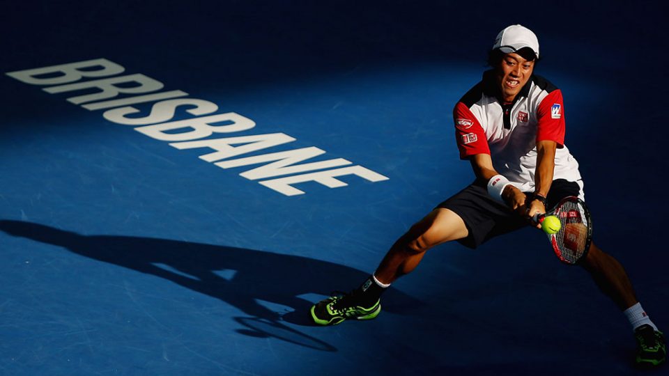 Kei Nishikori, Brisbane International, 2014. GETTY IMAGES