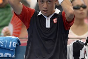 Kei Nishikori, Brisbane International, 2014. GETTY IMAGES