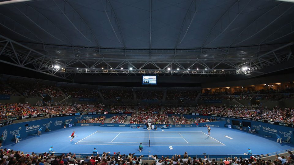 Pat Rafter Arena, Brisbane International, 2014. GETTY IMAGES