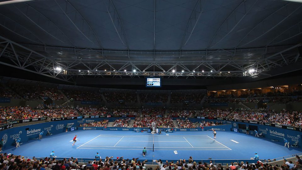 Pat Rafter Arena, Brisbane International, 2014. GETTY IMAGES