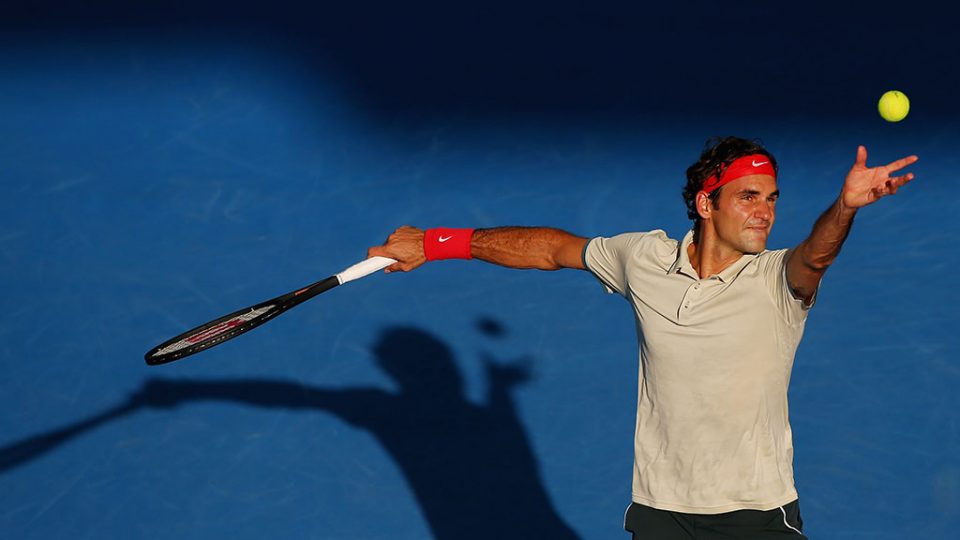 Roger Federer, Brisbane International, 2014. GETTY IMAGES