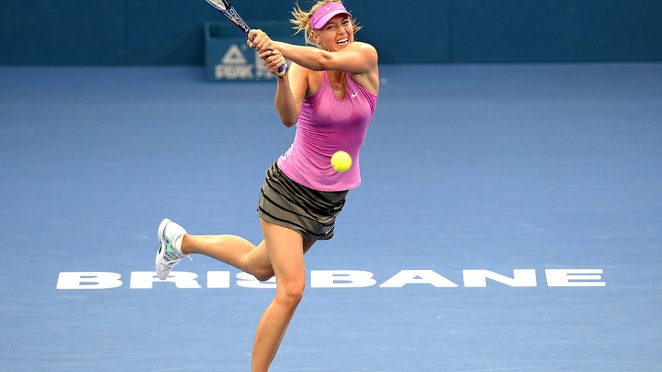 Maria Sharapova, Brisbane International, 2014. GETTY IMAGES