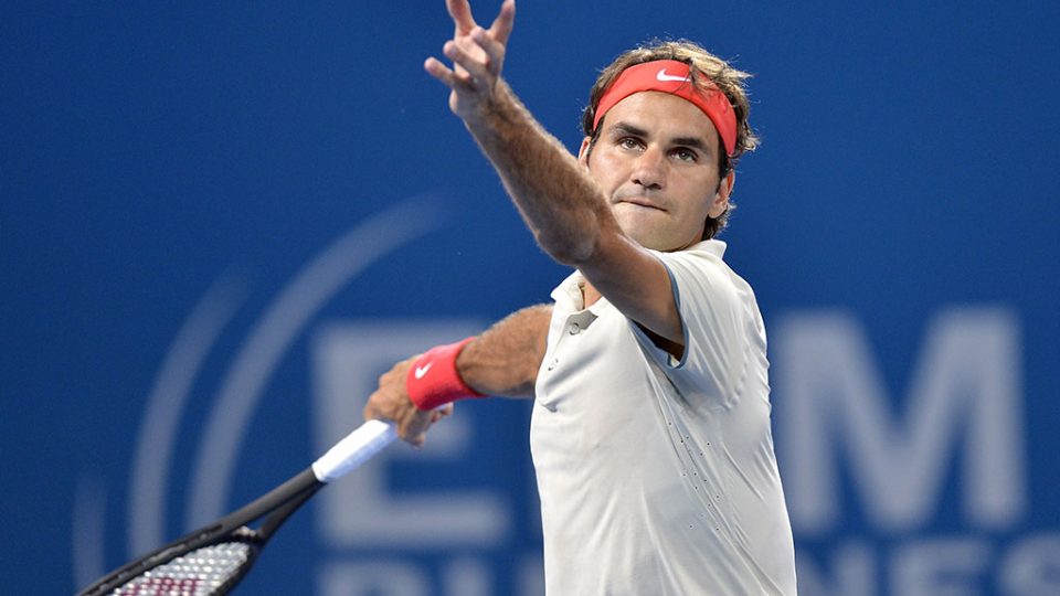 Roger Federer, Brisbane International, 2014. GETTY IMAGES