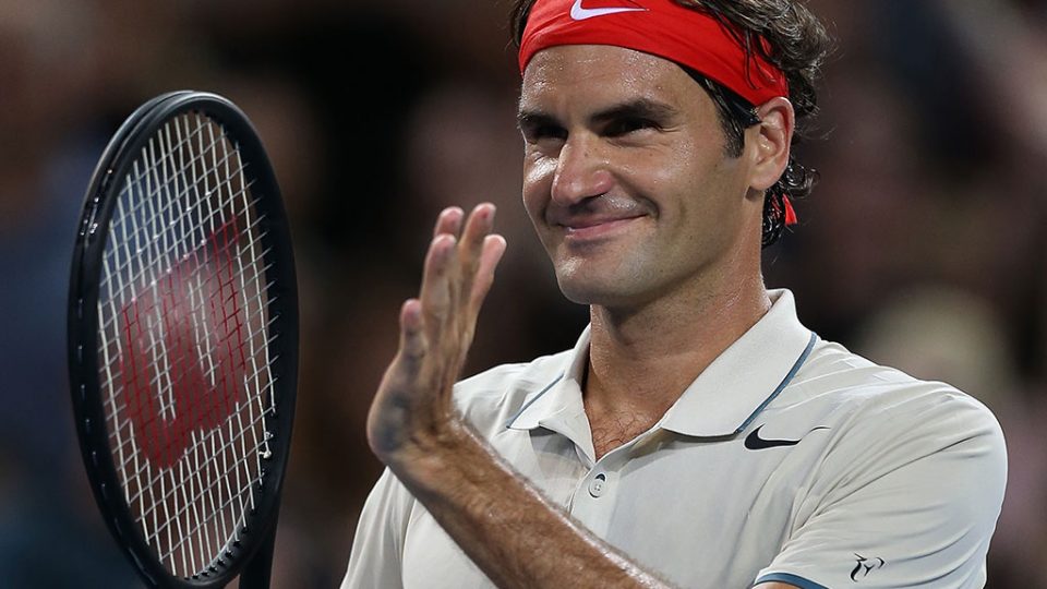 Roger Federer, Brisbane International, 2014. MATT ROBERTS