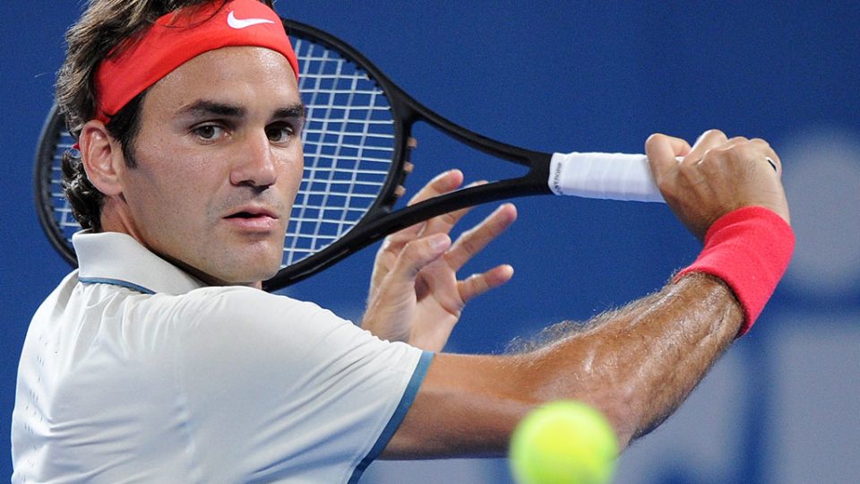 Roger Federer, Brisbane International, 2014. MATT ROBERTS