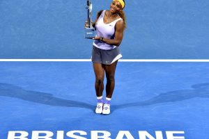 Serena Williams, Brisbane International, 2014. GETTY IMAGES