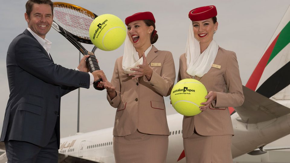 Todd Woodbridge, Emirates, flight attendant