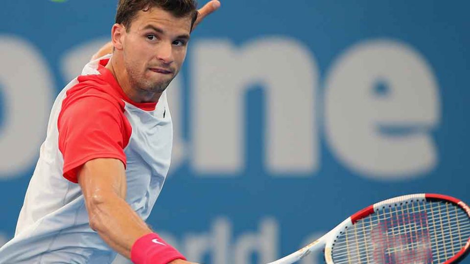 Grigor Dimitrov, Brisbane International, 2014. GETTY IMAGES