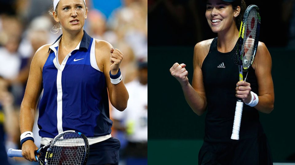 Victoria Azarenka (L) and Ana Ivanovic; Getty Images