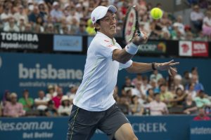 Kei Nishikori (AUS)

Tennis - Brisbane International 2015 - ATP 250 - WTA -  Queensland Tennis Centre - Brisbane - Queensland - Australia  - 9 January 2015. 
© Tennis Photo Network