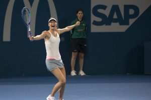 Maria Sharapova (RUS)

Tennis - Brisbane International 2015 - ATP 250 - WTA -  Queensland Tennis Centre - Brisbane - Queensland - Australia  - 10 January 2015. 
© Tennis Photo Network