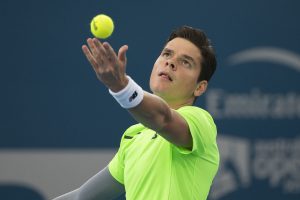 Milos Raonic (CAN)

Tennis - Brisbane International 2015 - ATP 250 - WTA -  Queensland Tennis Centre - Brisbane - Queensland - Australia  - 9 January 2015. 
© Tennis Photo Network