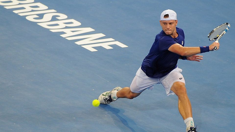 James Duckworth in action at the Brisbane International in January 2015; Getty Images