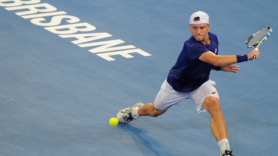 James Duckworth in action at the Brisbane International in January 2015; Getty Images