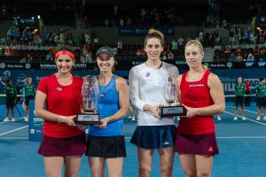 MARTINA HINGIS (SUI), SANIA MIRZA (IND), ANGELIQUE KERBER (GER), ANDREA PETKOVIC (GER)TENNIS - ATP 250 - Brisbane International - Queensland Tennis Centre - Brisbane - Queensland - Australia - 2016