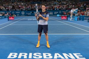 MILOS RAONIC (CAN)TENNIS - ATP 250 - Brisbane International - Queensland Tennis Centre - Brisbane - Queensland - Australia - 2016
