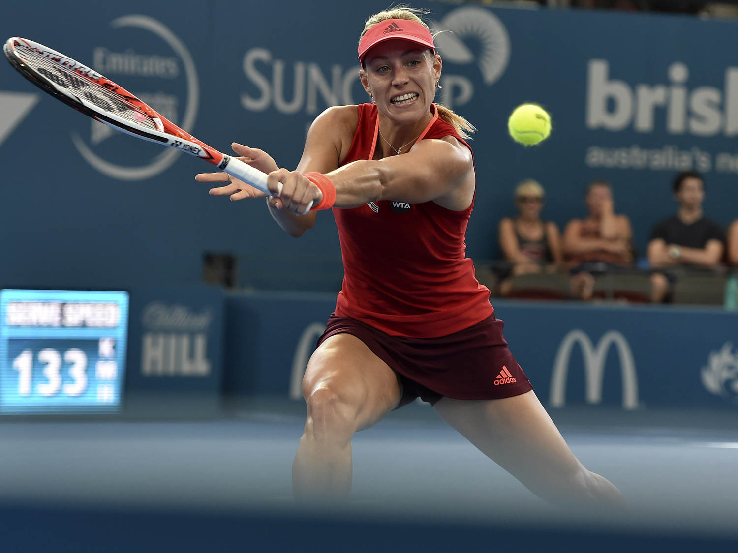 Kerber advances to first Brisbane final Brisbane International Tennis