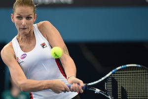 Karolina Pliskova en route to her first round win in Brisbane - PHOTO: Getty Images