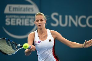 Karolina Pliskova during her victory over Yulia Putintseva - PHOTO: Getty Images