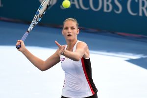 Karolina Pliskova attacks at the Brisbane International - PHOTO: Getty Images