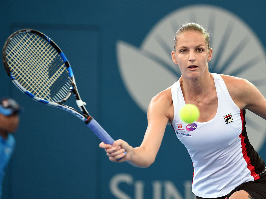 Karolina Pliskova during her second round victory in Brisbane - PHOTO: Getty Images