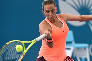 Roberta Vinci during her victory over Misaki Doi at the Brisbane International - PHOTO: Getty Images