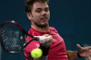 Stan Wawrinka hits a forehand in his win over Viktor Troicki in Brisbane - PHOTO: Getty Images