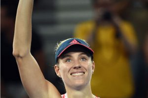 Angelique Kerber waves to the crowd after her second round win over Ash Barty - PHOTO: Getty Images