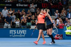 SANIA MIRZA and BETHANIE MATTEK SANDS - 2017 BRISBANE INTERNATIONAL - PAT RAFTER ARENA