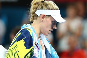 Angelique Kerber looks dejected after her loss to Elina Svitolina - PHOTO: Getty Images