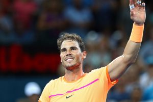 Rafael Nadal acknowledges the crowd after his win over Mischa Zverev at the Brisbane international - PHOTO: Getty Images