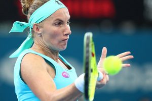 Svetlana Kuznetsova during her loss to Garbine Muguruza in Brisbane - PHOTO: Getty Images 