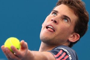 Dominic Thiem serves in his second round win over Sam Groth - PHOTO: Getty Images