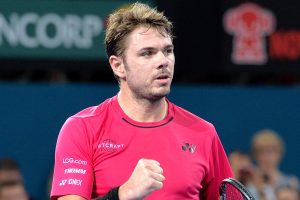 Stan Wawrinka downs Viktor Troicki in straight sets on Pat Rafter Arena on Wednesday night. Picture: GETTY IMAGES