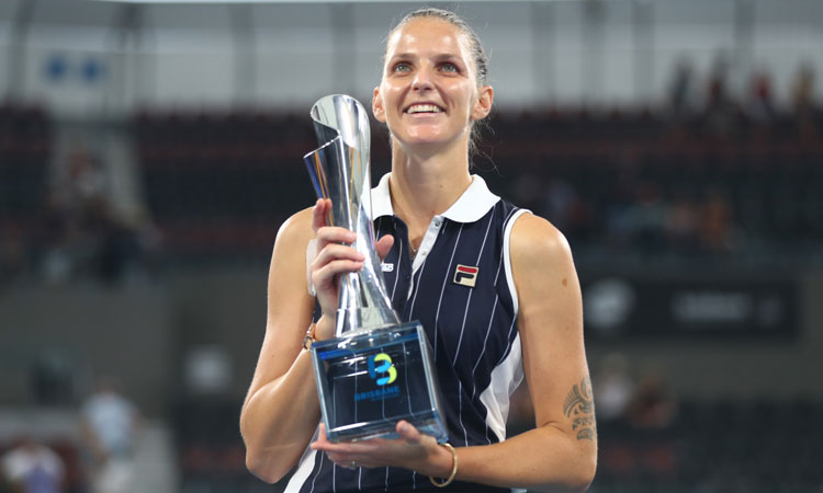 Karolina Pliskova is a three-time Brisbane International women's singles champion.