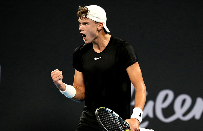 Holger Rune at Brisbane International 2024. Picture: Tennis Australia