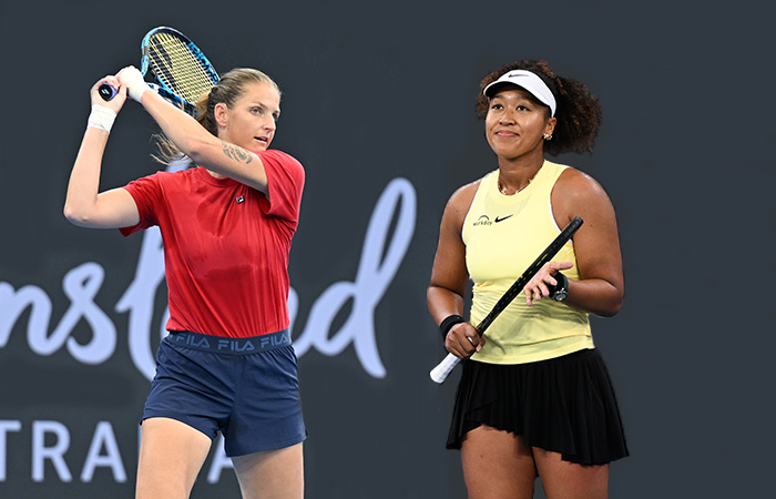 Former world No.1s Karolina Pliskova and Naomi Osaka will meet in the second round at Brisbane International 2024.