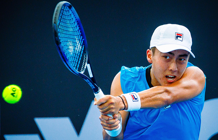 Australia's Rinky Hijikata in action at Brisbane International 2024. Picture: Getty Images