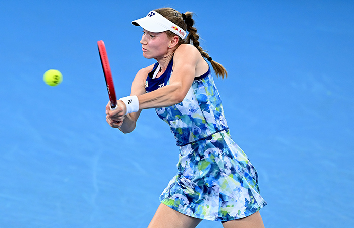 Elena Rybakina in action at Brisbane International 2024. Picture: Tennis Australia