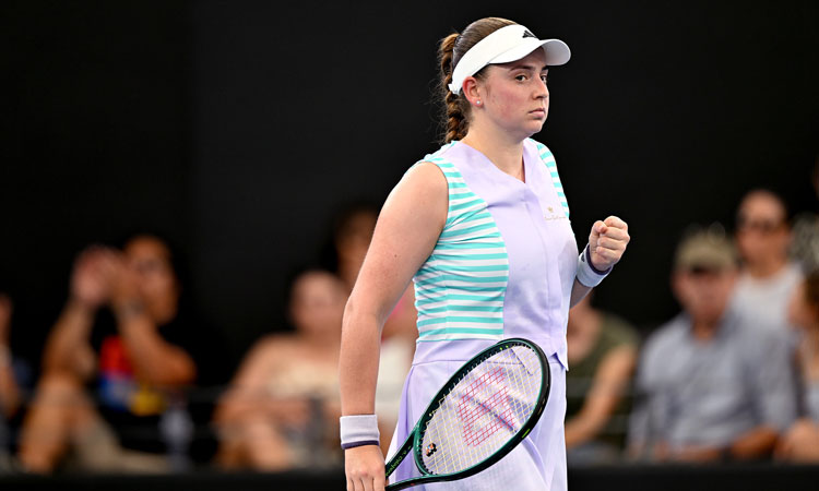 Jelena Ostapenko at Brisbane International 2024.