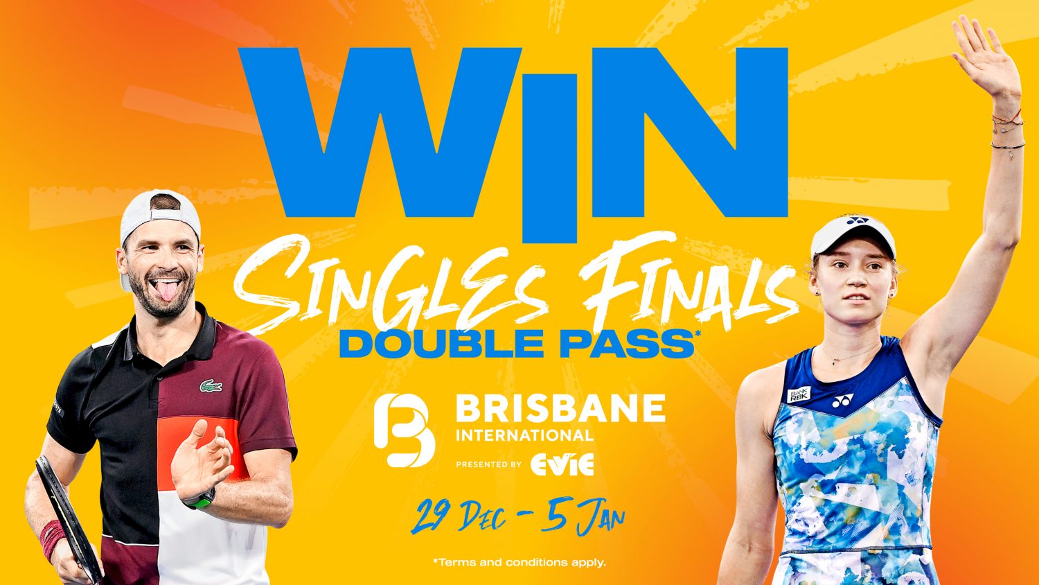 Win your way to Brisbane International Finals! Brisbane International